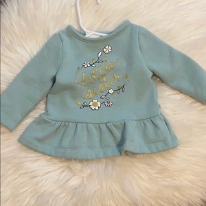 Teal Peplum Sweater